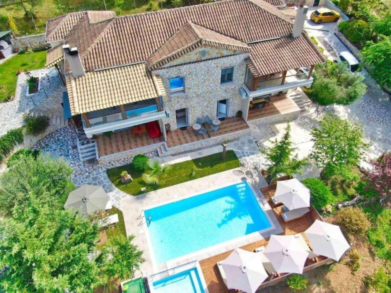 Petra House Villa Áno Korakiána Buitenkant foto
